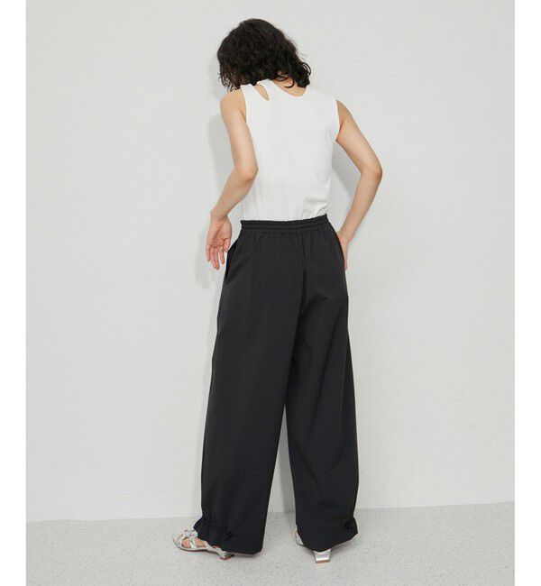 ADAM ET ROPE'「【新色追加】・【撥水】ウエストタックイージーパンツ」|チノ|