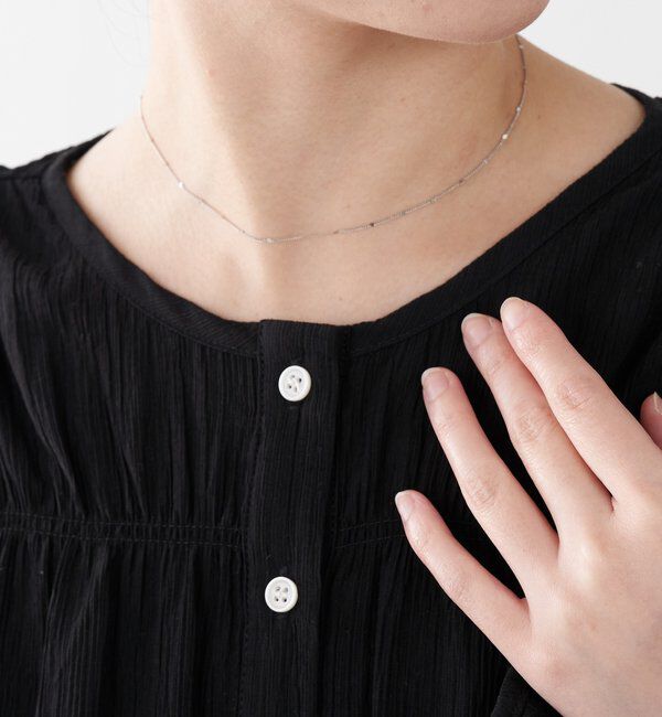  「【PAPILLONNER/パピヨネ】ステーションチェーンネックレス」|リング|