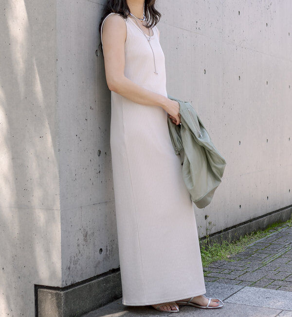  「【マイナス3kg/レビュー高評価☆】2WAYリブタンクワンピース」|ワンピース|