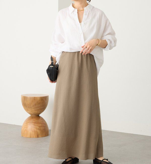  「予約【名品/サイズ展開あり】リネンワイドシャツ」|シャツ・ブラウス|