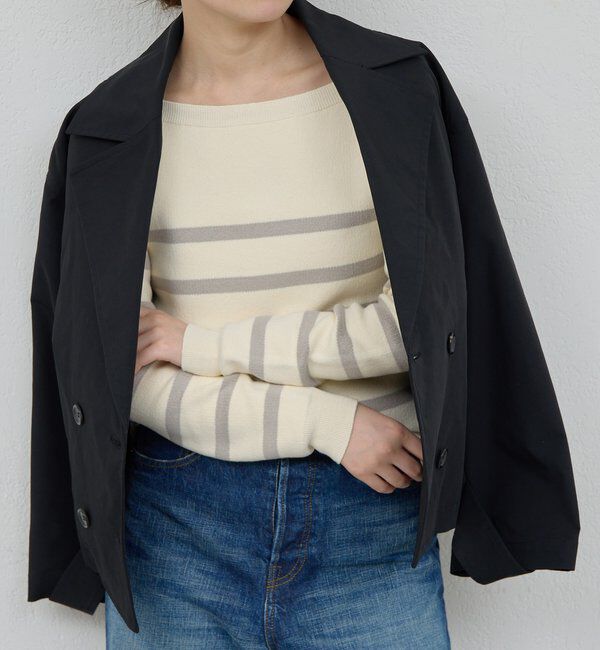  「【HERITANOVUM】ボートスムースボーダーニット」|ニット・セーター|