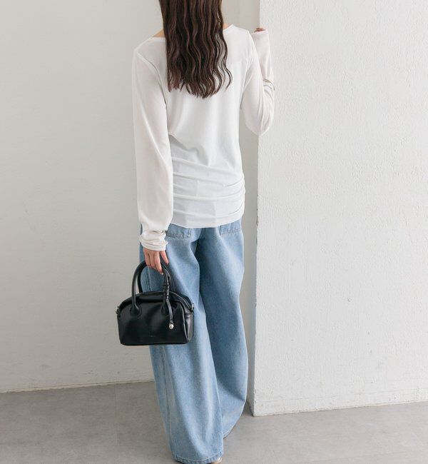  「裾ギャザーシアーロンＴ」|Tシャツ・カットソー|