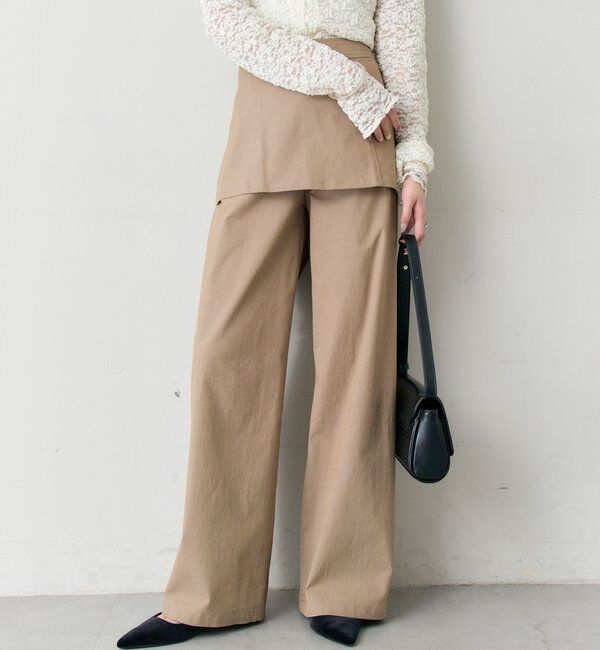  「レイヤードロングパンツ」|チノ|