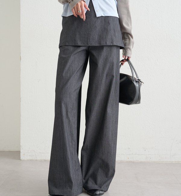  「レイヤードロングパンツ」|チノ|