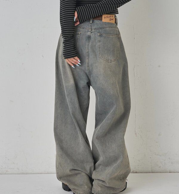  「《UNISEX / サイズ展開あり》スラッシュポケットブラストワイドデニム」|デニム|