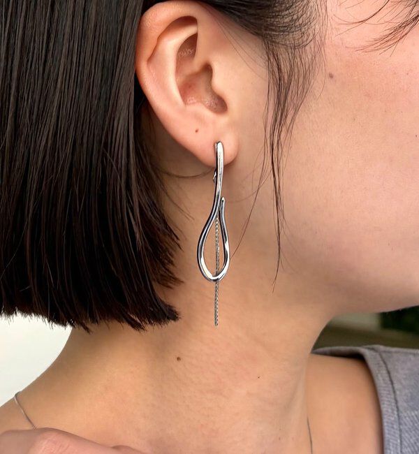  「〈GOLDY/ゴールディ〉ドロップラインチェーンピアス」|リング|