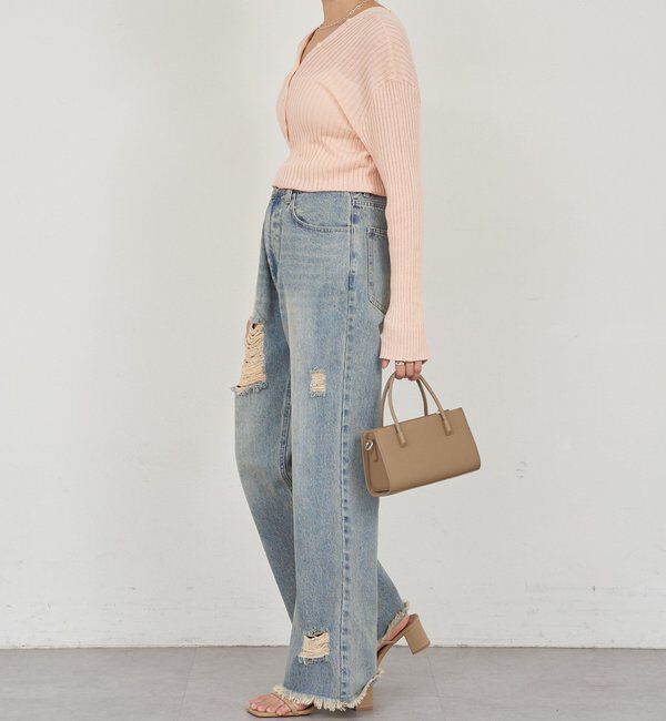  「2WAYリブカーディガン」|カーディガン|