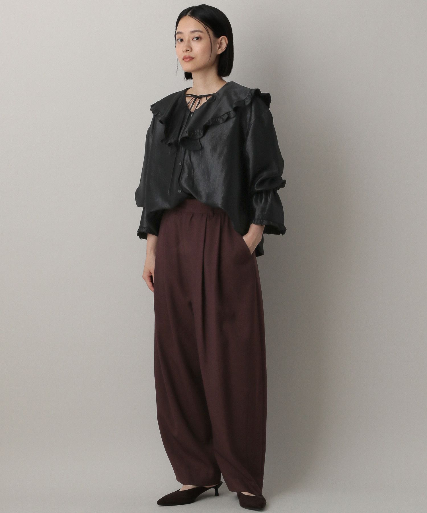 A part by 「ビックカラーラッフルブラウス」|シャツ・ブラウス|