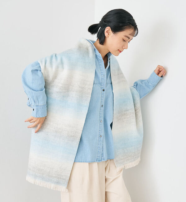 collex「ウール混グレデーションストール」|マフラー|