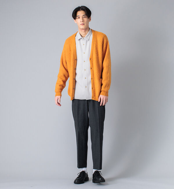 ABAHOUSE「モヘア 混 ダイヤ 柄 ジャガード カーディガン」|カーディガン|