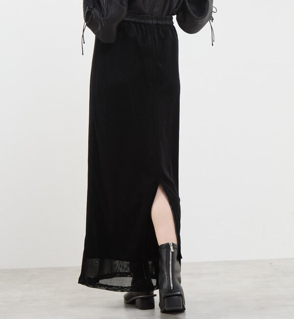 Soffitto「ストレッチベロアスカート」|スカート|