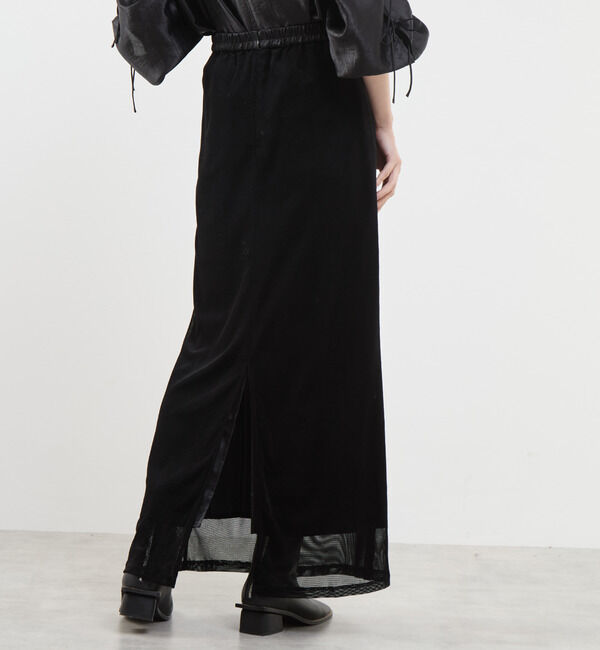 Soffitto「ストレッチベロアスカート」|スカート|