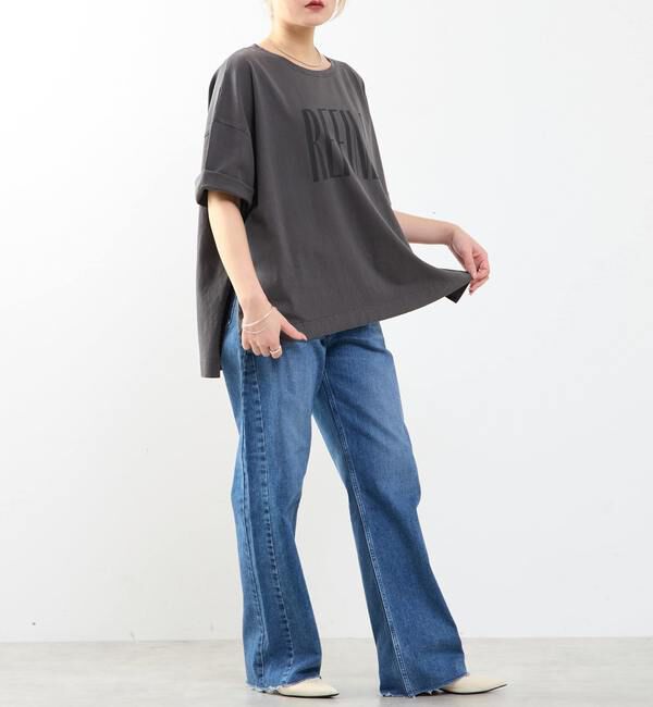 SOFFITTO「《定番》顔料染プリントTシャツ」|Tシャツ・カットソー|