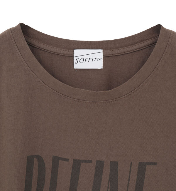 SOFFITTO「《定番》顔料染プリントTシャツ」|Tシャツ・カットソー|
