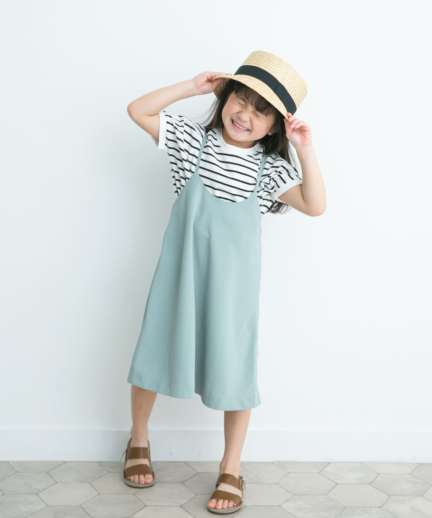 URBAN RESEARCH DOORS「エステルツイルキャミワンピース(KIDS)」|ワンピース|