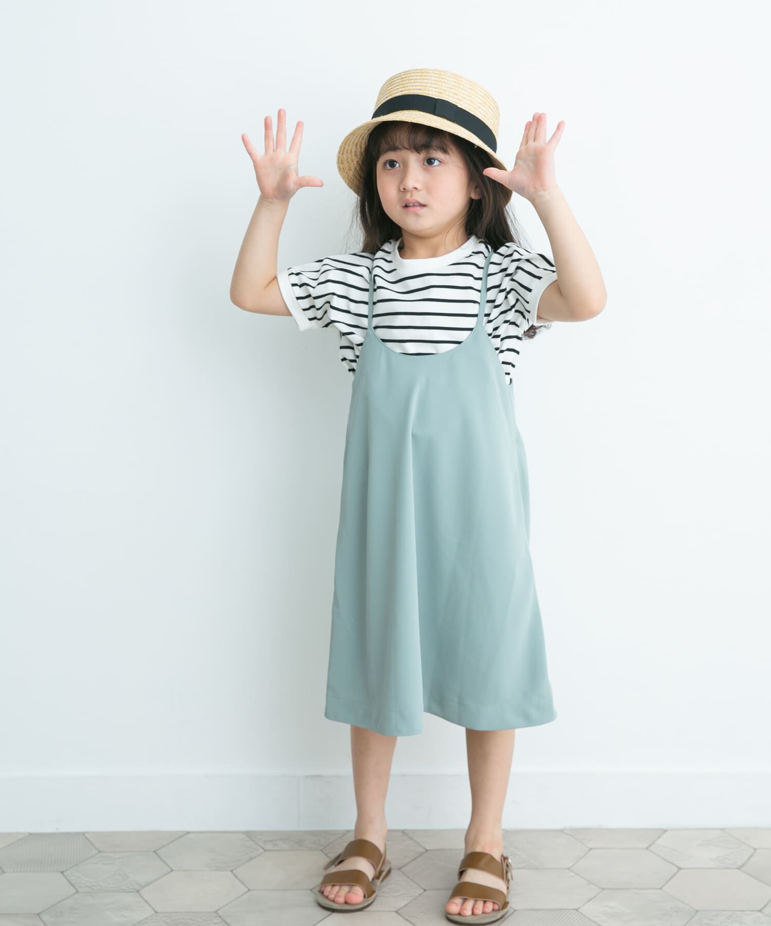 URBAN RESEARCH DOORS「エステルツイルキャミワンピース(KIDS)」|ワンピース|