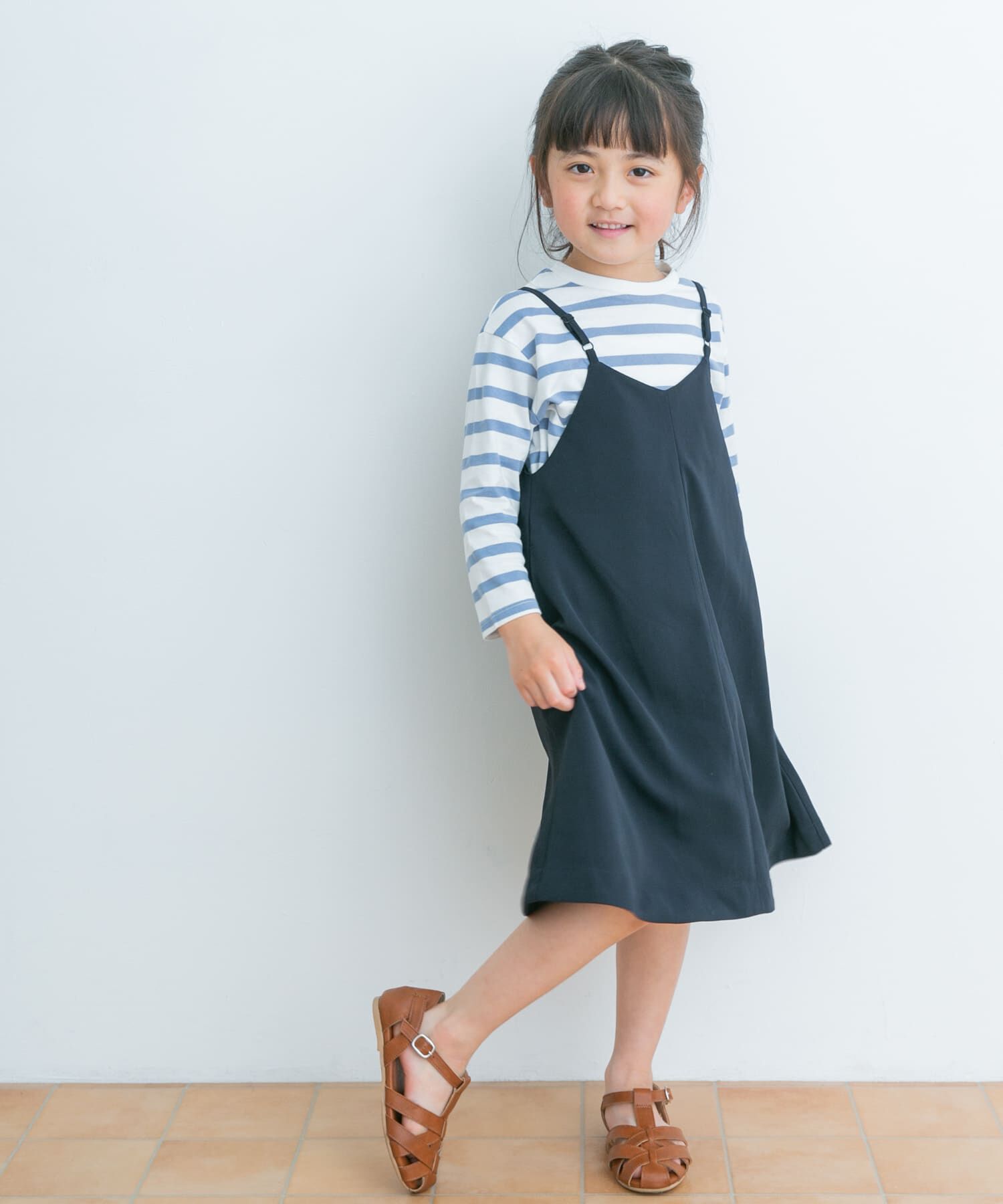 URBAN RESEARCH DOORS「エステルツイルキャミワンピース(KIDS)」|ワンピース|