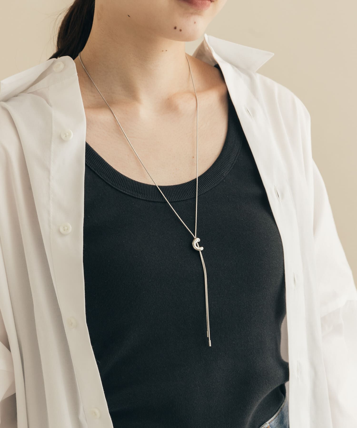 SMELLY「ニュアンスメタルスライドネックレス」|ネックレス|