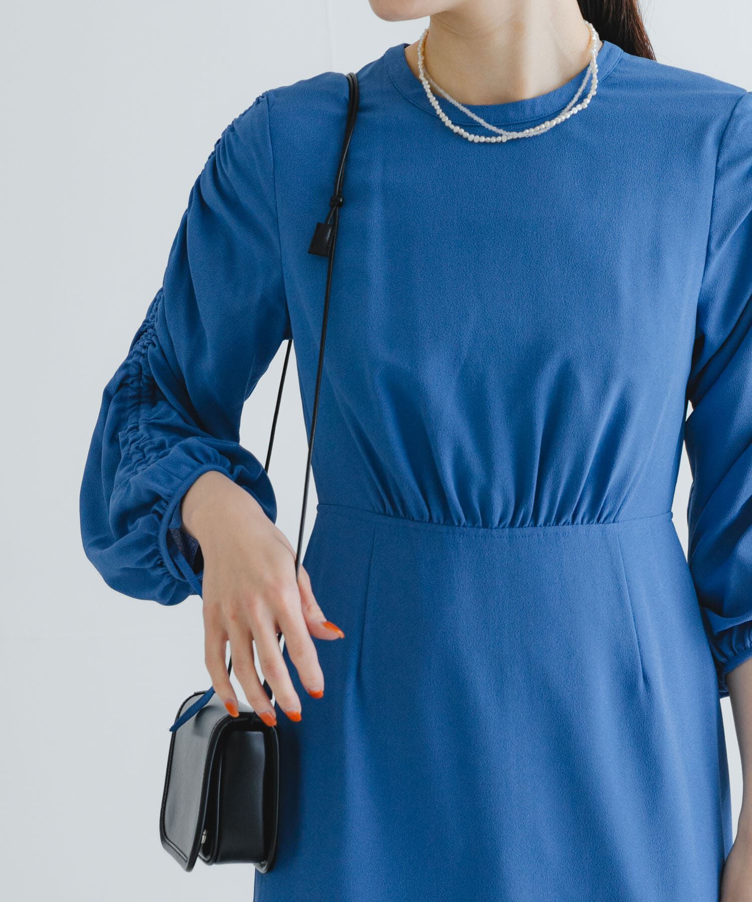 URBAN RESEARCH「LA MAISON　ギャザースリーブワンピース」|ワンピース|