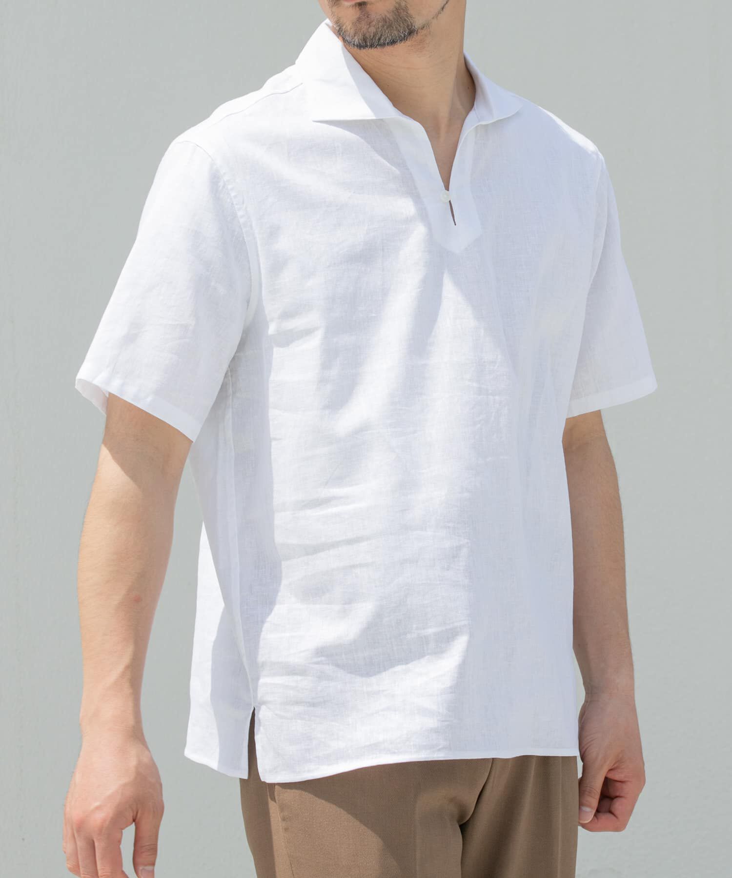 URBAN RESEARCH ROSSO「『XLサイズあり』リラックスコットンリネンスキッパーシャツ」|シャツ・ブラウス|