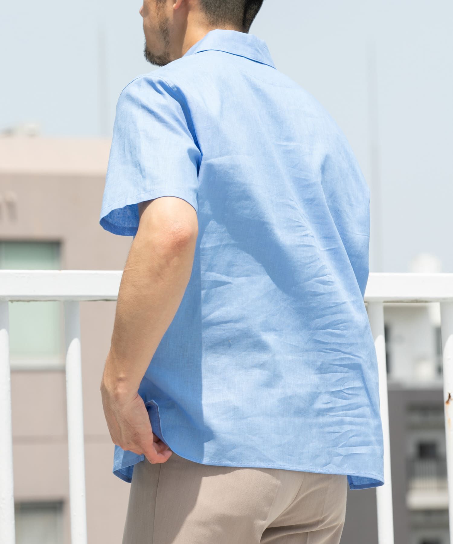 URBAN RESEARCH ROSSO「『XLサイズあり』リラックスコットンリネンスキッパーシャツ」|シャツ・ブラウス|