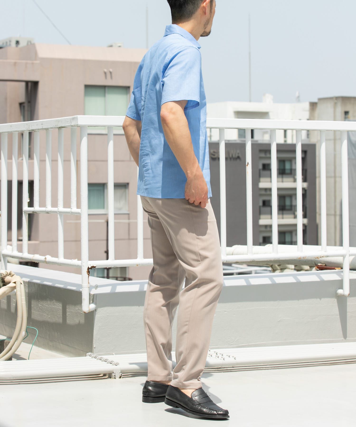 URBAN RESEARCH ROSSO「『XLサイズあり』リラックスコットンリネンスキッパーシャツ」|シャツ・ブラウス|