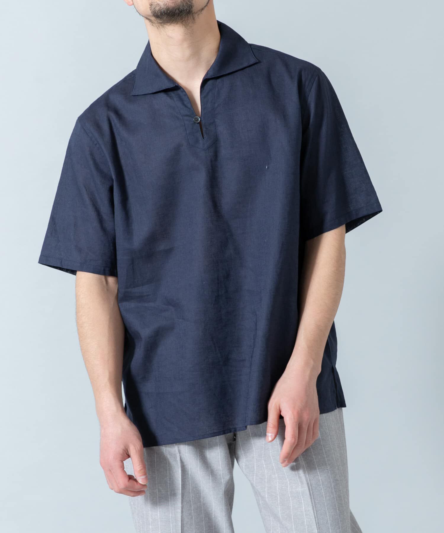 URBAN RESEARCH ROSSO「『XLサイズあり』リラックスコットンリネンスキッパーシャツ」|シャツ・ブラウス|