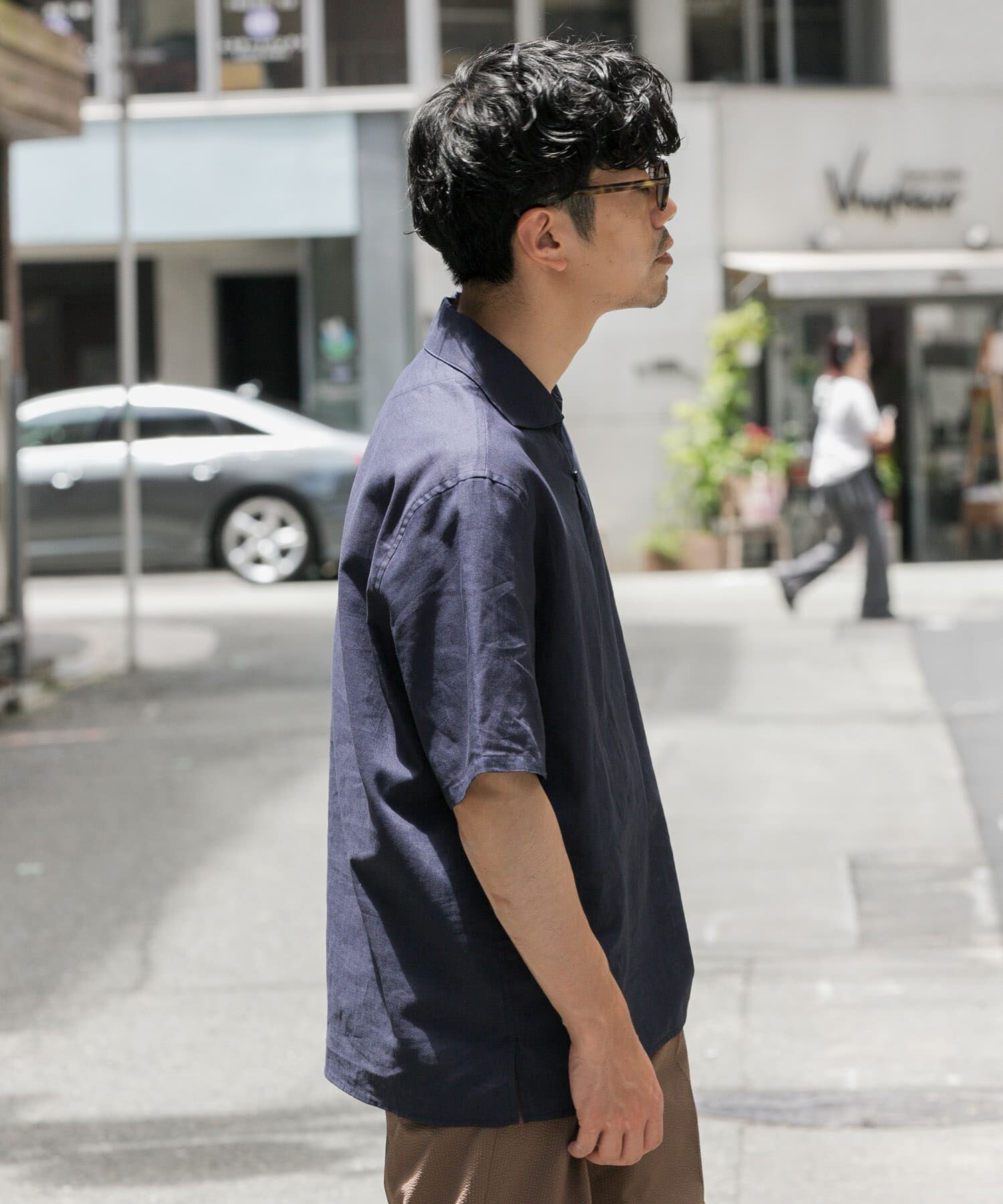 URBAN RESEARCH ROSSO「『XLサイズあり』リラックスコットンリネンスキッパーシャツ」|シャツ・ブラウス|