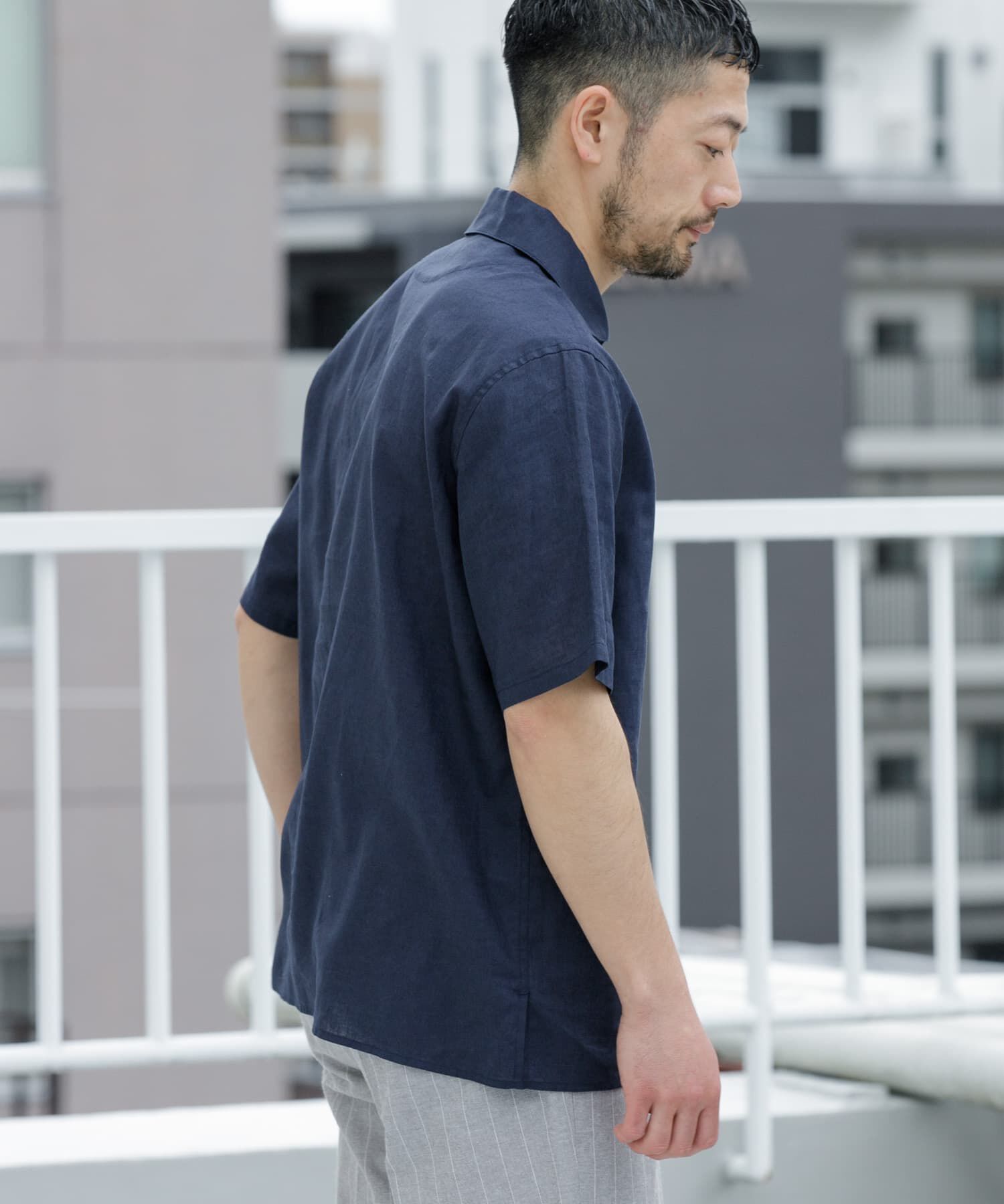 URBAN RESEARCH ROSSO「『XLサイズあり』リラックスコットンリネンスキッパーシャツ」|シャツ・ブラウス|