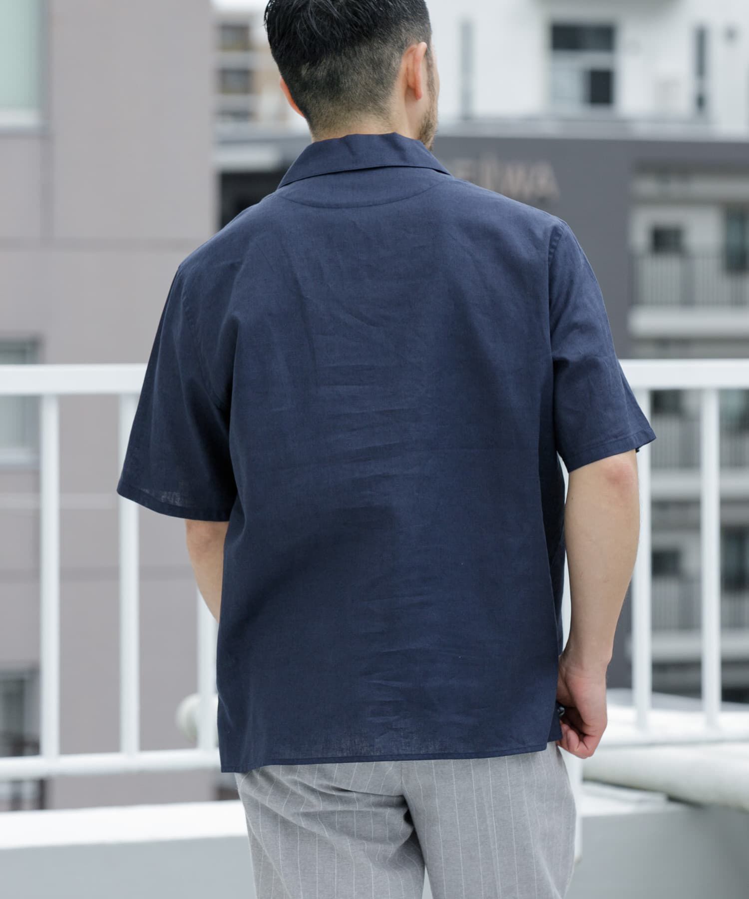 URBAN RESEARCH ROSSO「『XLサイズあり』リラックスコットンリネンスキッパーシャツ」|シャツ・ブラウス|