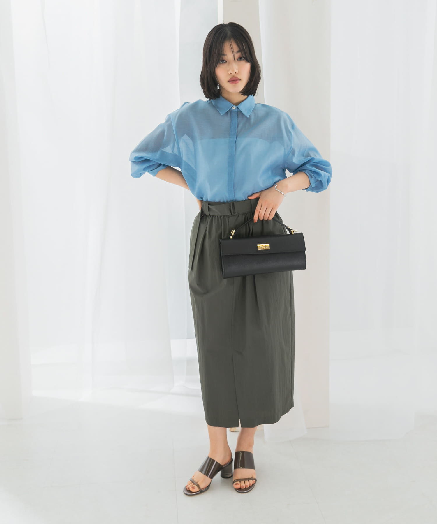 URBAN RESEARCH ROSSO「ベルト付スカート」|スカート|