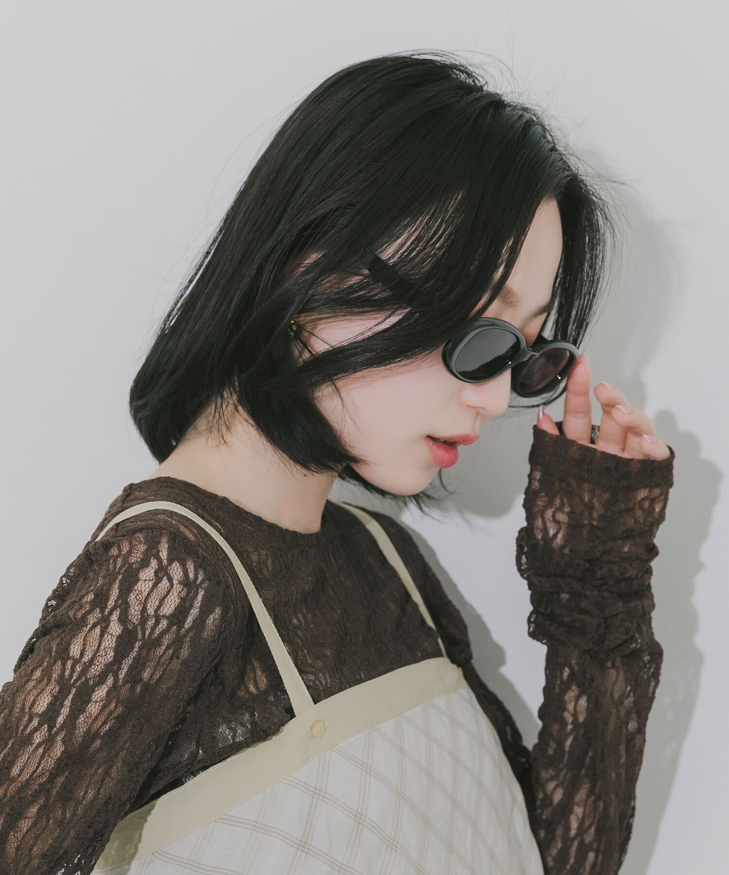 SMELLY「オーバルタイプサングラス」|メガネ|