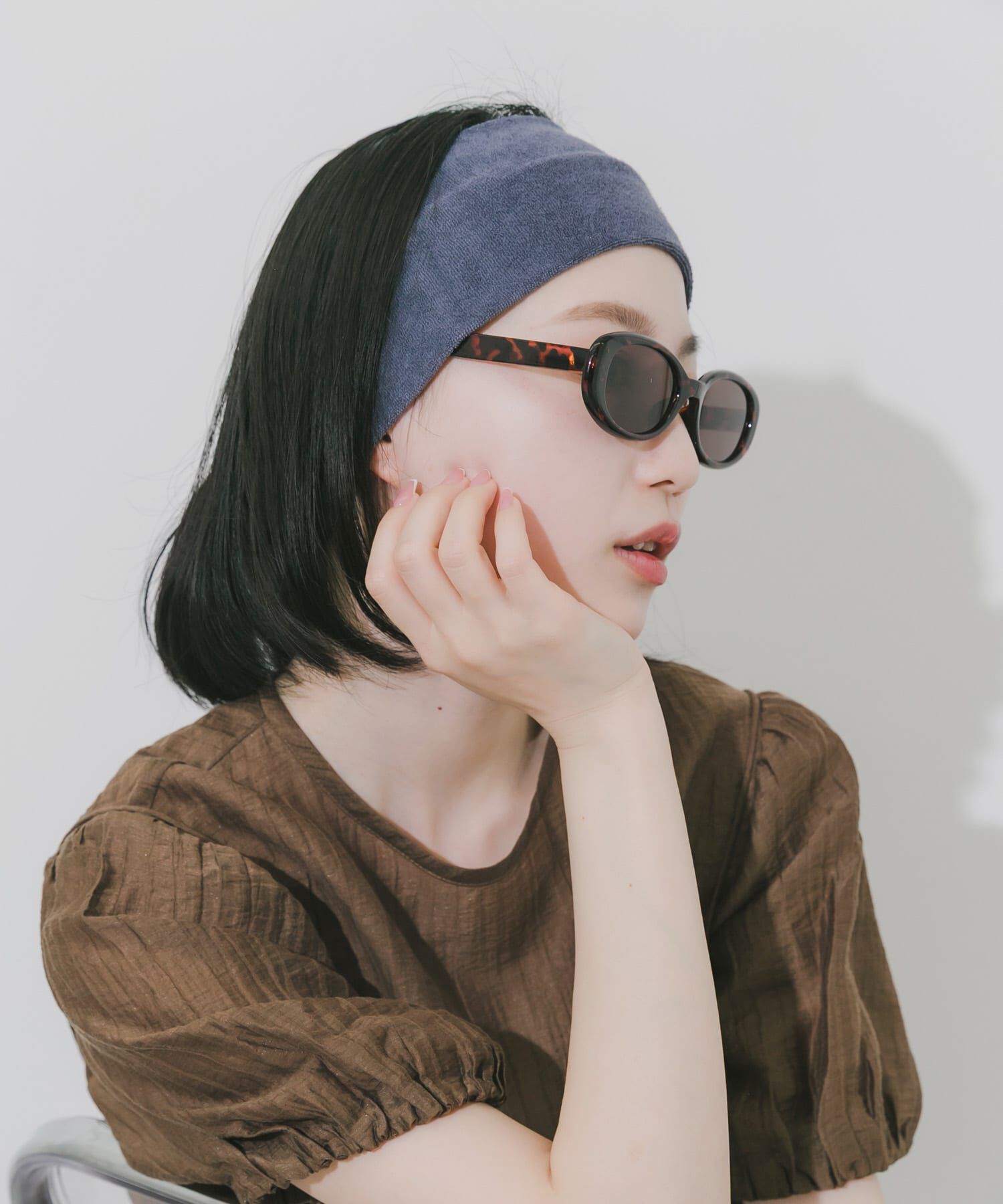 SMELLY「オーバルタイプサングラス」|メガネ|