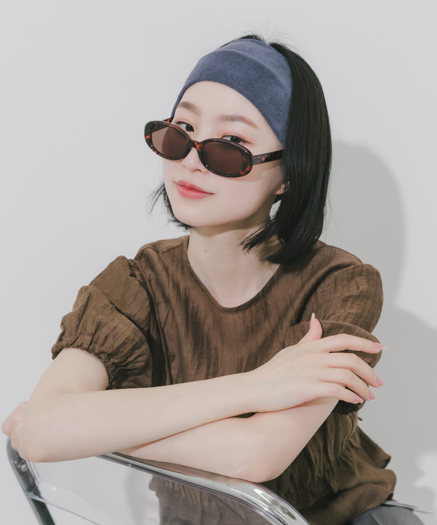 SMELLY「オーバルタイプサングラス」|メガネ|