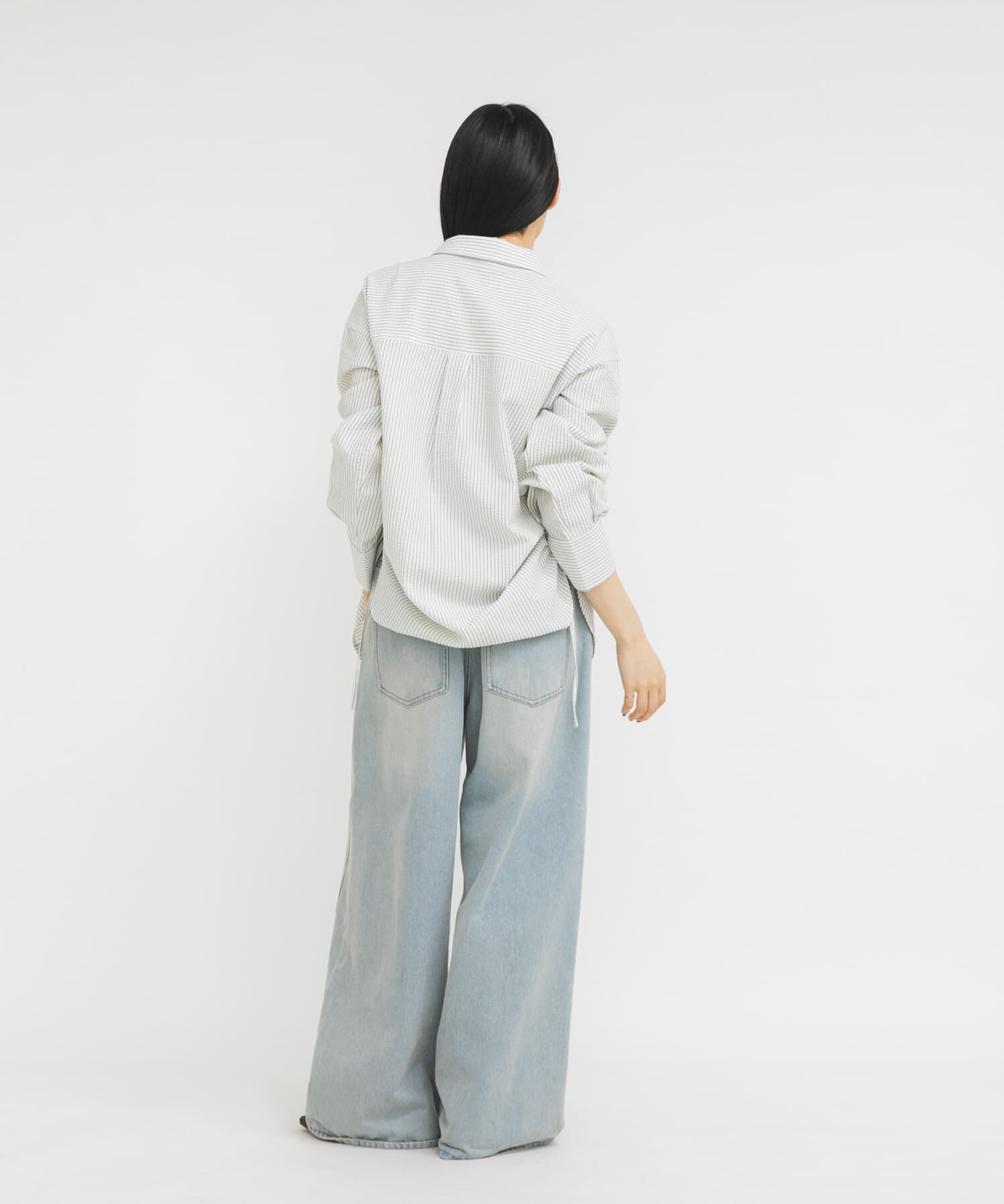  「サイドドロストサッカーシャツ」|シャツ・ブラウス|