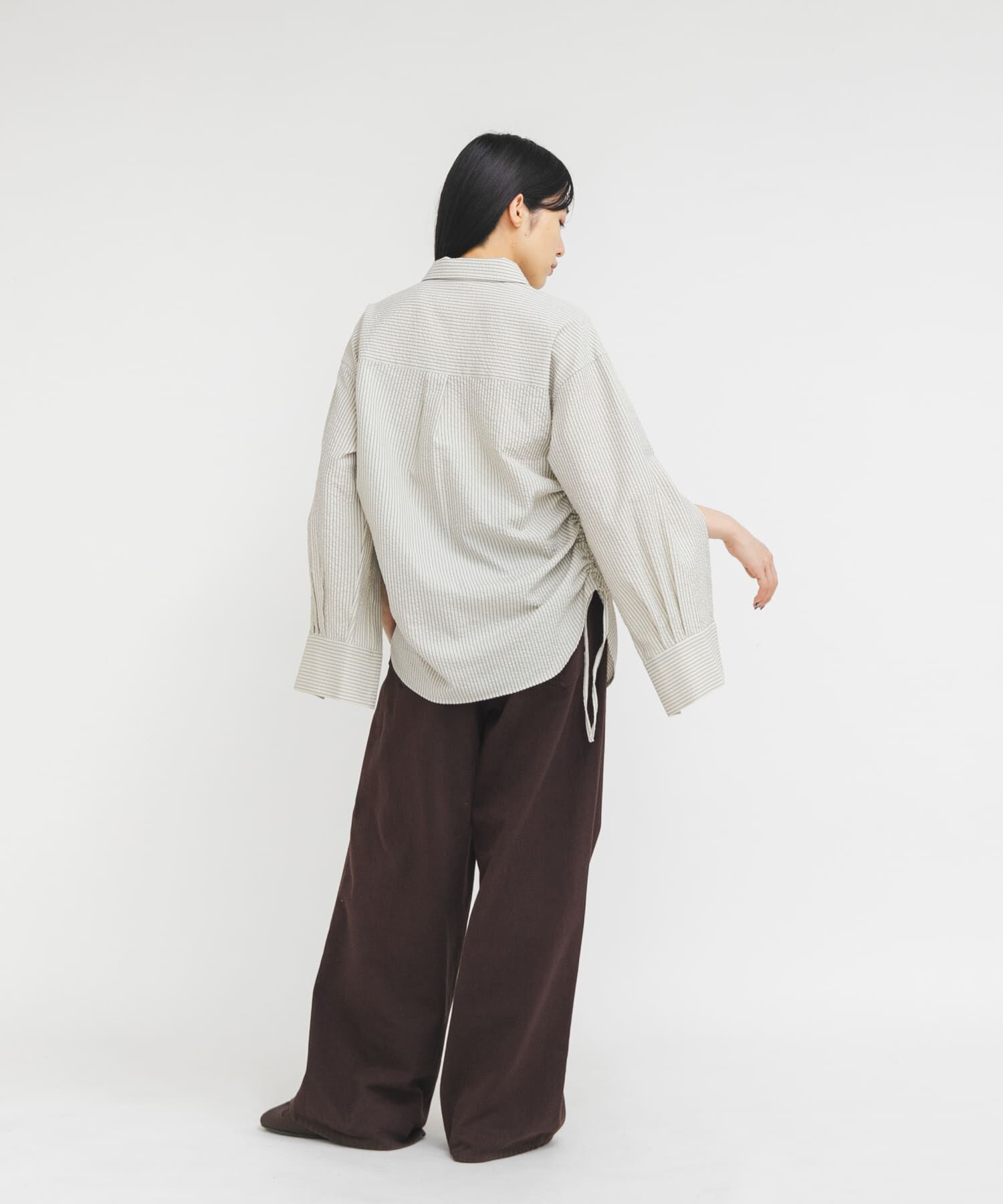  「サイドドロストサッカーシャツ」|シャツ・ブラウス|