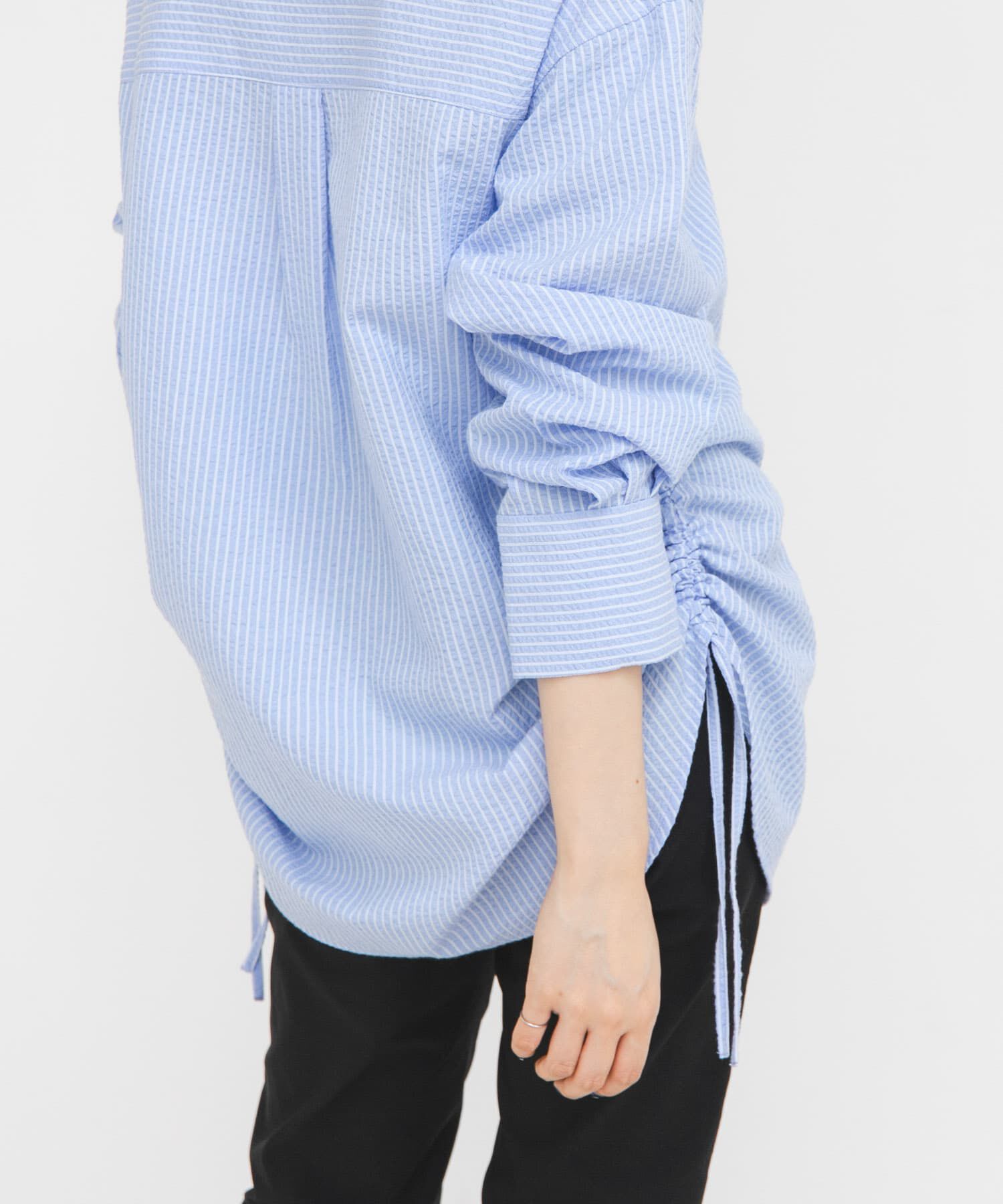  「サイドドロストサッカーシャツ」|シャツ・ブラウス|