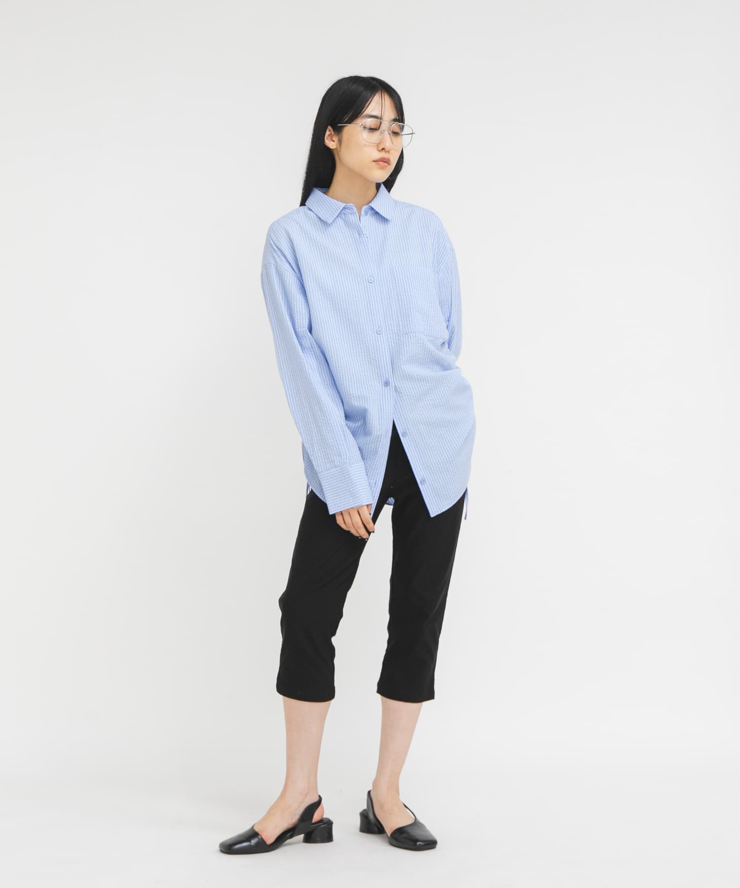  「サイドドロストサッカーシャツ」|シャツ・ブラウス|