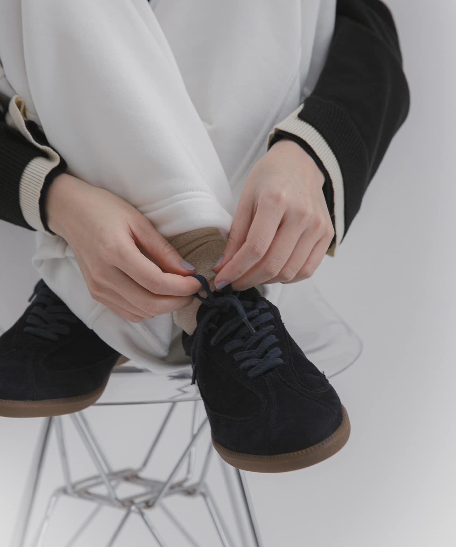 SENSE OF PLACE by URBAN RESEARCH「ジャーマントレーナースニーカー」|スニーカー|ネイビー