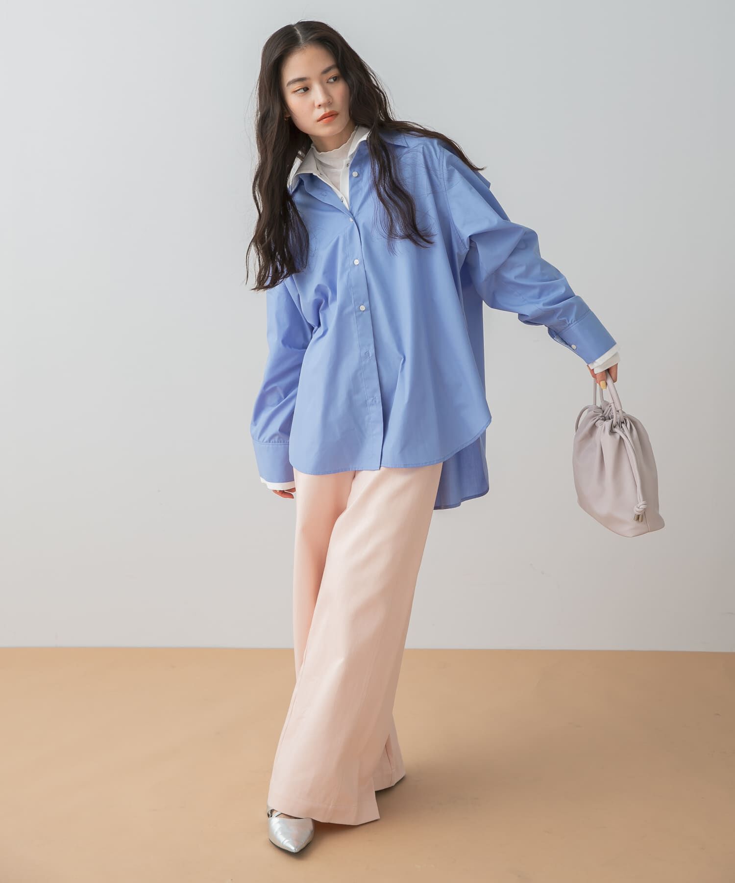 SENSE OF PLACE by URBAN RESEARCH「『イージーケア』レイヤードカフスルーズシャツ」|シャツ・ブラウス|