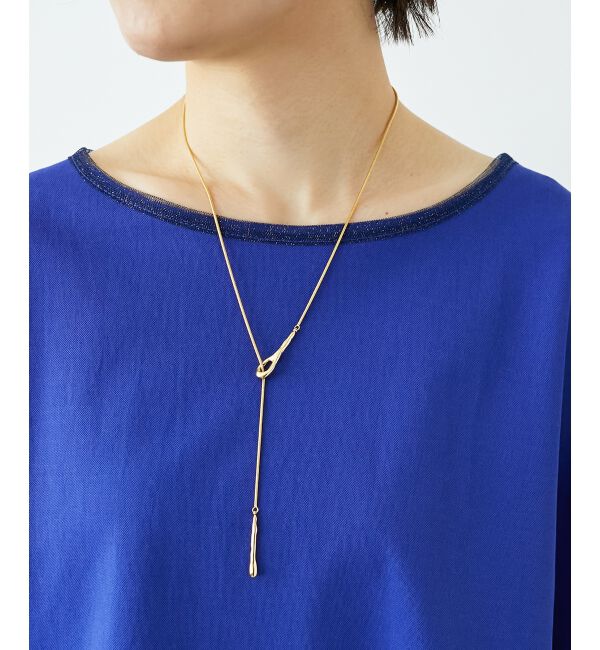  「スネークチェーンラリエットネックレス」|ネックレス|ゴールド