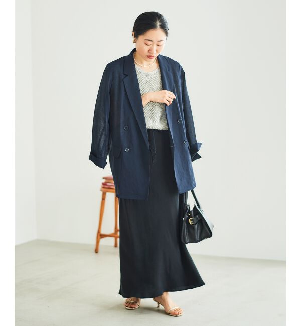  「《手洗い可能》スパンコールメッシュ2WAYニットベスト」|ベスト・ジレ|