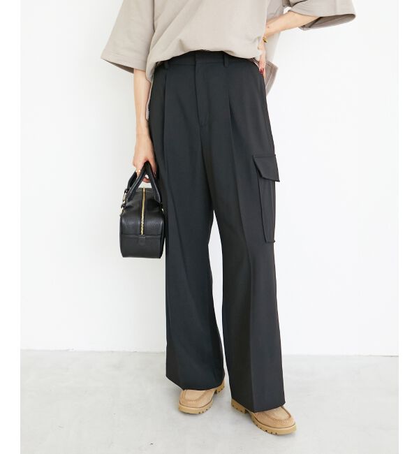  「センタープレスカーゴパンツ」|カーゴ|