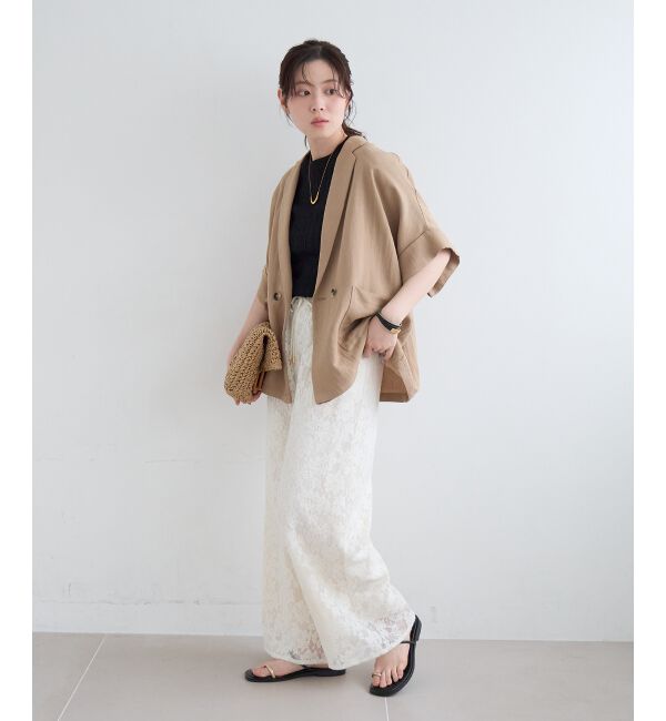  「タンブラーハーフスリーブテーラードジャケット」|その他|