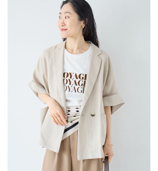  「タンブラーハーフスリーブテーラードジャケット」|その他|