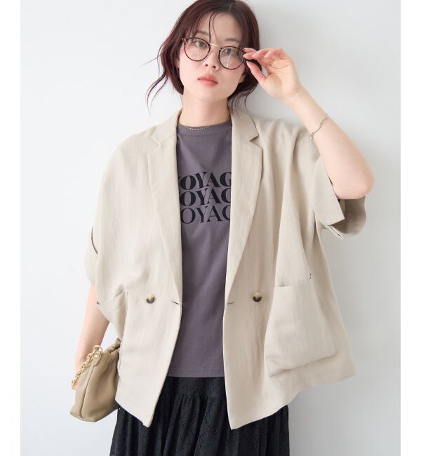  「タンブラーハーフスリーブテーラードジャケット」|その他|