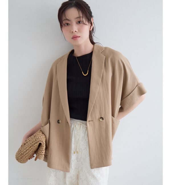  「タンブラーハーフスリーブテーラードジャケット」|その他|