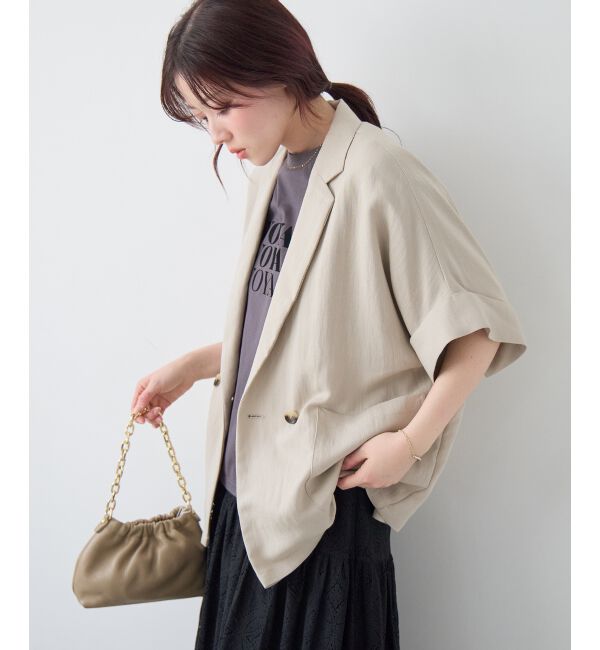  「タンブラーハーフスリーブテーラードジャケット」|その他|