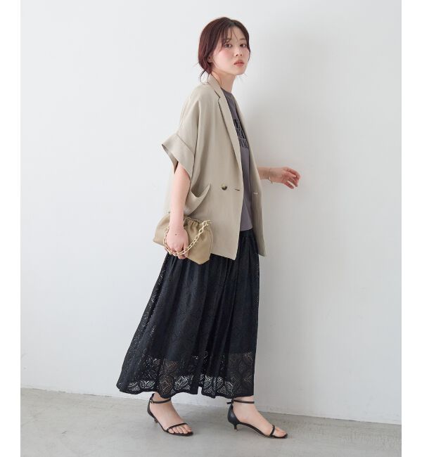  「タンブラーハーフスリーブテーラードジャケット」|その他|