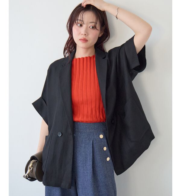 「タンブラーハーフスリーブテーラードジャケット」|その他|